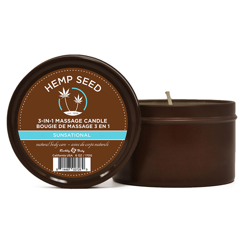 Hemp Seed 3-In-1 Massage Candle - Sunsational